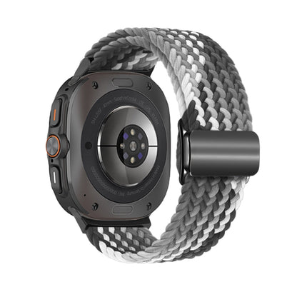 For Samsung Galaxy Watch Ultra 47mm / Ultra 2025 Nylon Loop Magnetic Buckle Watch Band(Dark Chocolate) by bashfashion