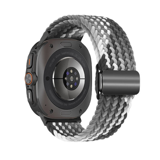 For Samsung Galaxy Watch Ultra 47mm / Ultra 2025 Nylon Loop Magnetic Buckle Watch Band(Dark Chocolate) by bashfashion