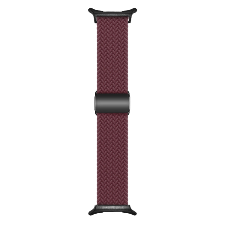 For Samsung Galaxy Watch Ultra 47mm / Ultra 2025 Nylon Loop Magnetic Buckle Watch Band(Wine Red) by bashfashion
