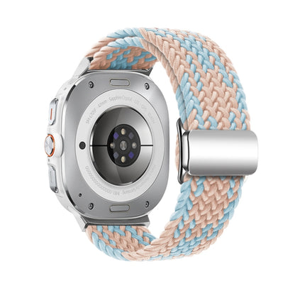 For Samsung Galaxy Watch Ultra 47mm / Ultra 2025 Nylon Loop Magnetic Buckle Watch Band(Blue Diamond Powder) by bashfashion