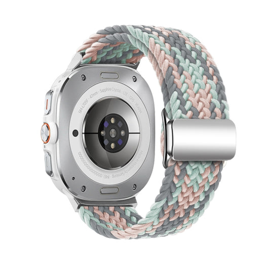 For Samsung Galaxy Watch Ultra 47mm / Ultra 2025 Nylon Loop Magnetic Buckle Watch Band(Coral Color) by bashfashion