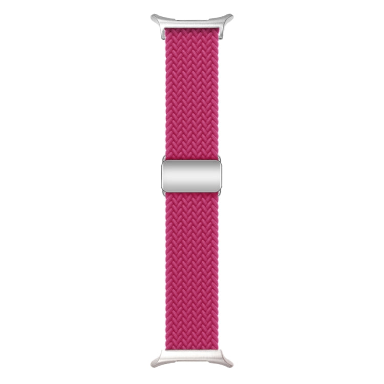 For Samsung Galaxy Watch Ultra 47mm / Ultra 2025 Nylon Loop Magnetic Buckle Watch Band(Raspberry) by bashfashion