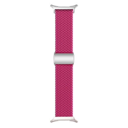 For Samsung Galaxy Watch Ultra 47mm / Ultra 2025 Nylon Loop Magnetic Buckle Watch Band(Raspberry) by bashfashion