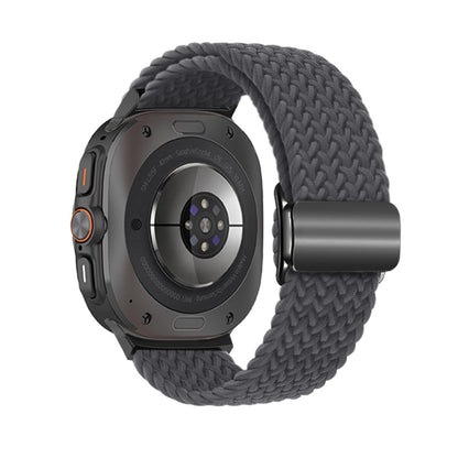 For Samsung Galaxy Watch Ultra 47mm / Ultra 2025 Nylon Loop Magnetic Buckle Watch Band(Space Grey) by bashfashion