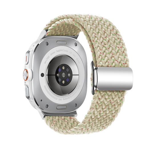 For Samsung Galaxy Watch Ultra 47mm / Ultra 2025 Nylon Loop Magnetic Buckle Watch Band(Colorful Starlight) by bashfashion