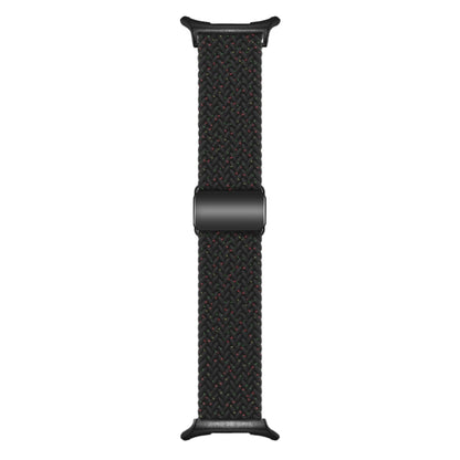 For Samsung Galaxy Watch Ultra 47mm / Ultra 2025 Nylon Loop Magnetic Buckle Watch Band(Starlight Black) by bashfashion