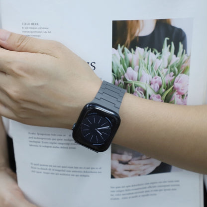 For Apple Watch Series 8 41mm Magnetic Silicone Watch Band(Grey Orange) by bashfashion