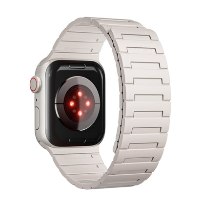 For Apple Watch Series 5 44mm Magnetic Silicone Watch Band(Starlight) by bashfashion