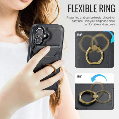 For iPhone 17 MAGKING K1 MagSafe Detachable Wallet RFID Back Cover Phone Case(Black) by MAGKING