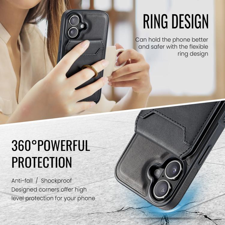 For iPhone 17 MAGKING K1 MagSafe Detachable Wallet RFID Back Cover Phone Case(Black) by MAGKING