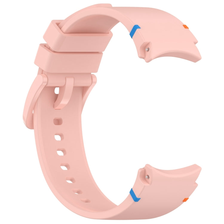 For Samsung Galaxy Watch 7 40 / 44mm Official Solid Color Stitched Silicone Watch Band(Pink) by bashfashion