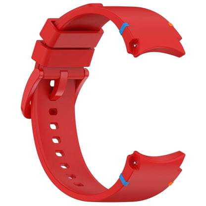 For Samsung Galaxy Watch 7 40 / 44mm Official Solid Color Stitched Silicone Watch Band(Red) by bashfashion