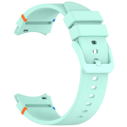 For Samsung Galaxy Watch 7 40 / 44mm Official Solid Color Stitched Silicone Watch Band(Teal) by bashfashion