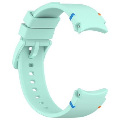 For Samsung Galaxy Watch 7 40 / 44mm Official Solid Color Stitched Silicone Watch Band(Teal) by bashfashion