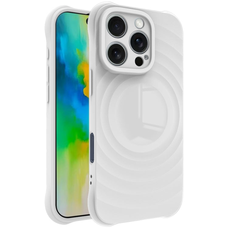 For iPhone 16 Pro IMAK UC-6 Series Manbo Frosting Soft Phone Case(White) by imak