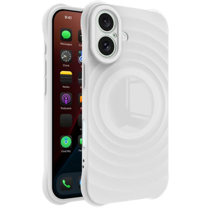 For iPhone 16 IMAK UC-6 Series Manbo Frosting Soft Phone Case(White) by imak