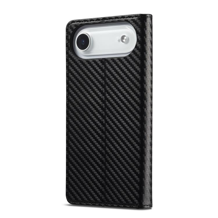 For iPhone Air LC.IMEEKE Carbon Fiber Leather Phone Case(Vertical Black) by LC.IMEEKE