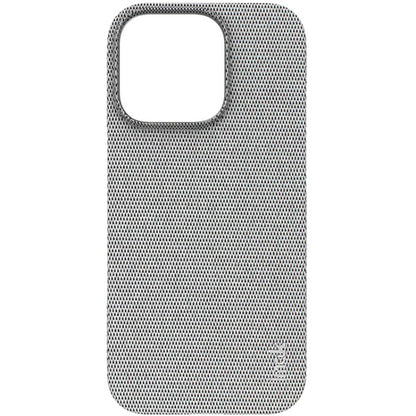 For iPhone 16 Pro imak Ruiyi Series Cloth Texture PU + PC Phone Case(Light Grey) by imak