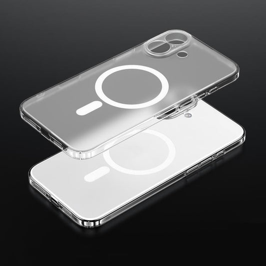 For iPhone 17 SULADA Crystal Sand Series Electroplating Frosted MagSafe Magnetic Phone Case(Transparent) by SULADA