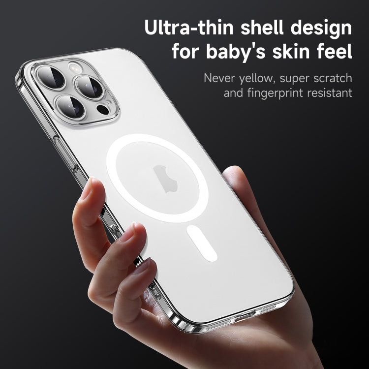 For iPhone Air SULADA Crystal Sand Series Electroplating Frosted MagSafe Magnetic Phone Case(Transparent) by SULADA