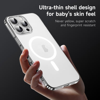 For iPhone Air SULADA Crystal Sand Series Electroplating Frosted MagSafe Magnetic Phone Case(Transparent) by SULADA