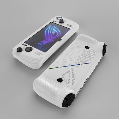 For ASUS ROG Ally X Game Console Silicone Protective Case(White) by bashfashion