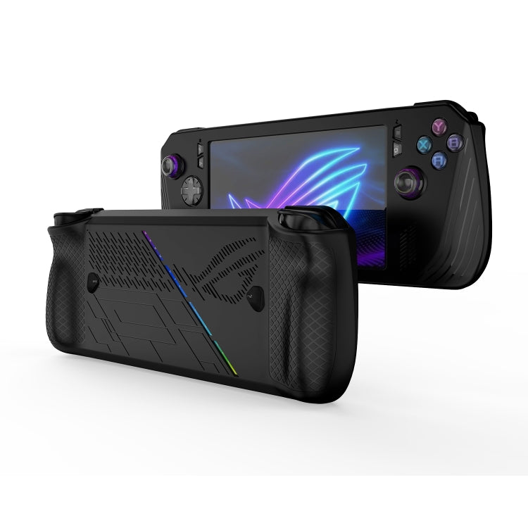 For ASUS ROG Ally X Game Console Silicone Protective Case(Black) by bashfashion