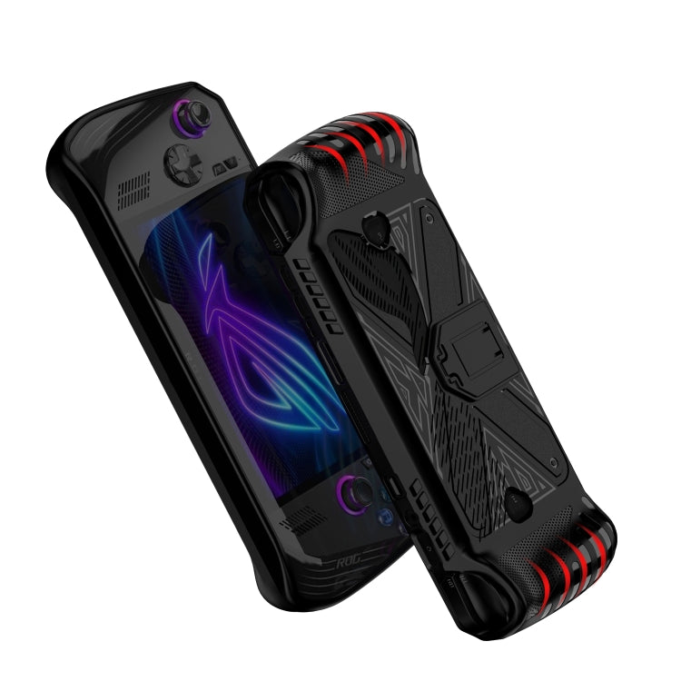 For ASUS ROG Ally X Game Console TPU Protective Case with Stand(White) by bashfashion