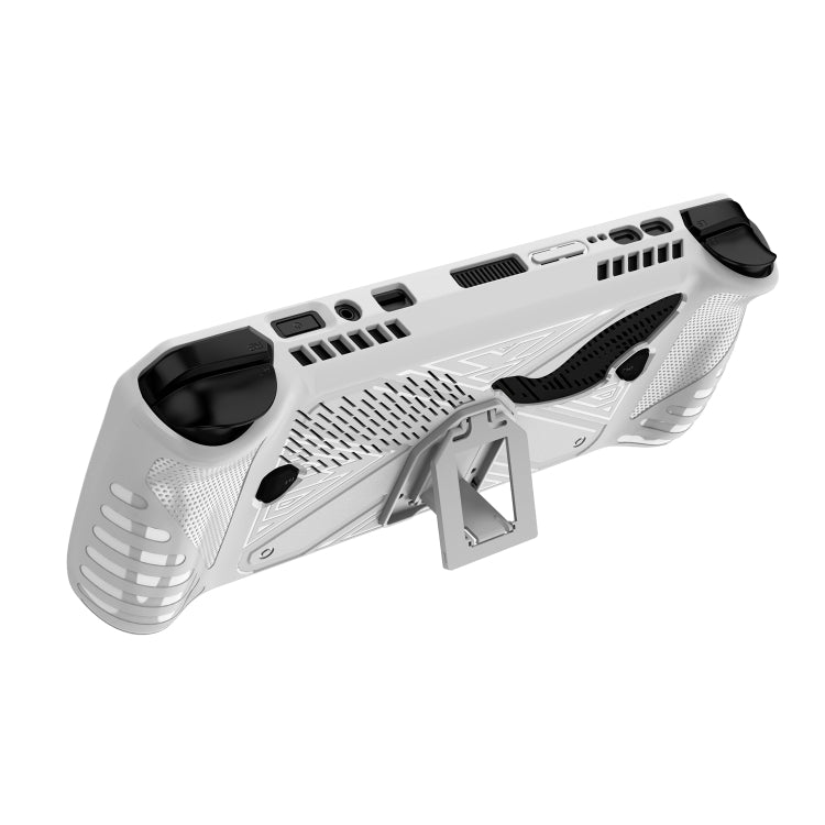 For ASUS ROG Ally X Game Console TPU Protective Case with Stand(White) by bashfashion