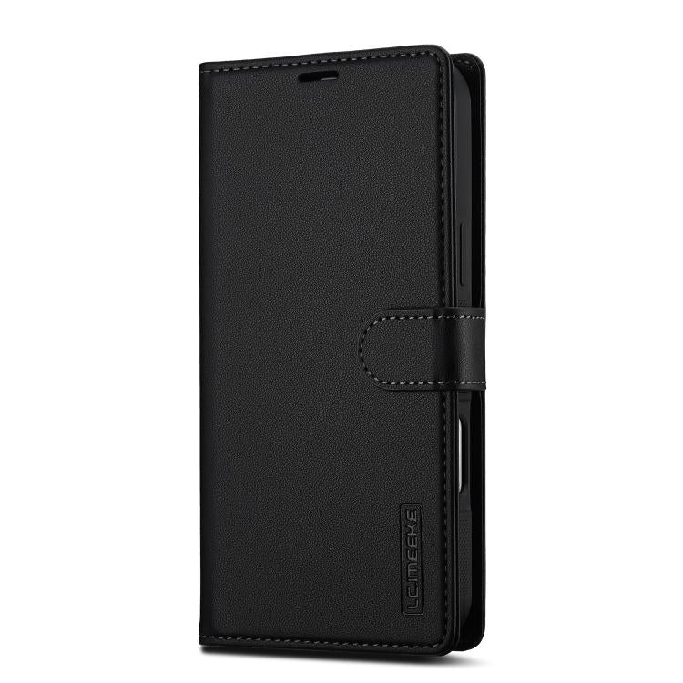 For iPhone 17 Pro Max LC.IMEEKE L2 Series Detachable Magsafe PU Phone Case with Lanyard(Black) by LC.IMEEKE