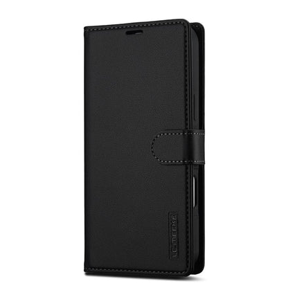 For iPhone 17 Pro Max LC.IMEEKE L2 Series Detachable Magsafe PU Phone Case with Lanyard(Black) by LC.IMEEKE