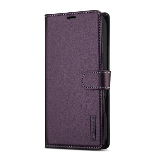 For iPhone 17 Pro LC.IMEEKE L2 Series Detachable Magsafe PU Phone Case with Lanyard(Purple) by LC.IMEEKE