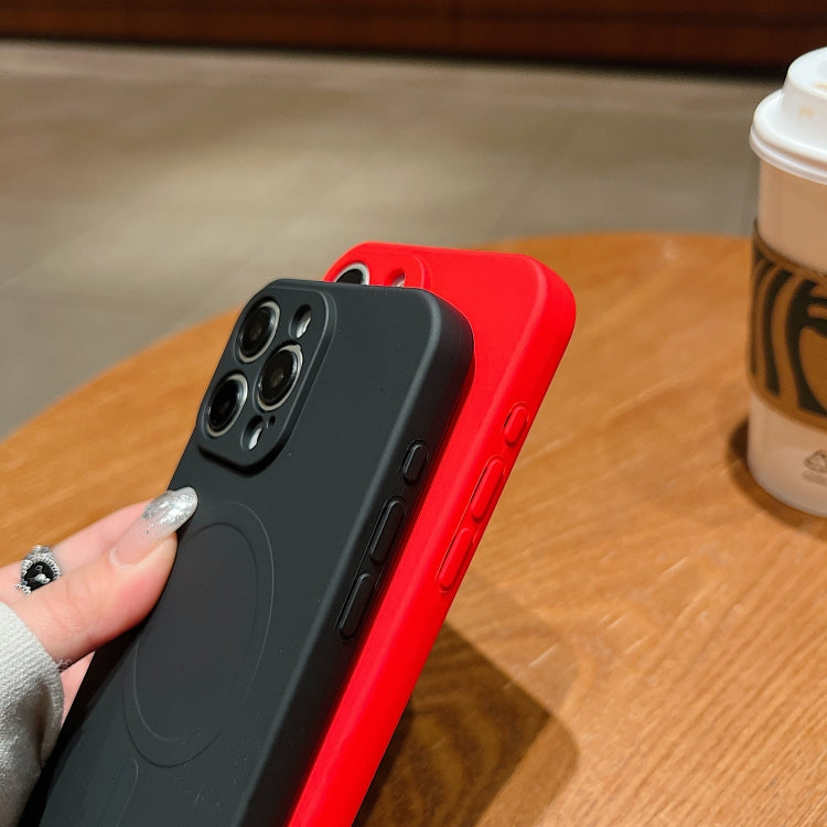 For iPhone 16e Solid Color Liquid Silicone MagSafe Magnetic Phone Case(Lavender Grey) by bashfashion