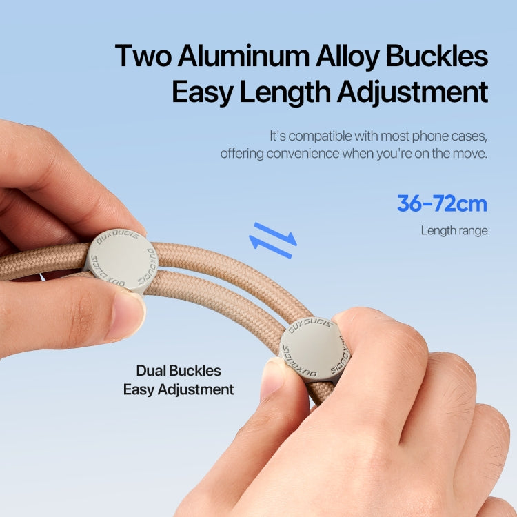 DUX DUCIS Plaz Crossbody Neck Strap Anti-lost Phone Lanyard(Amber Color) by DUX DUCIS