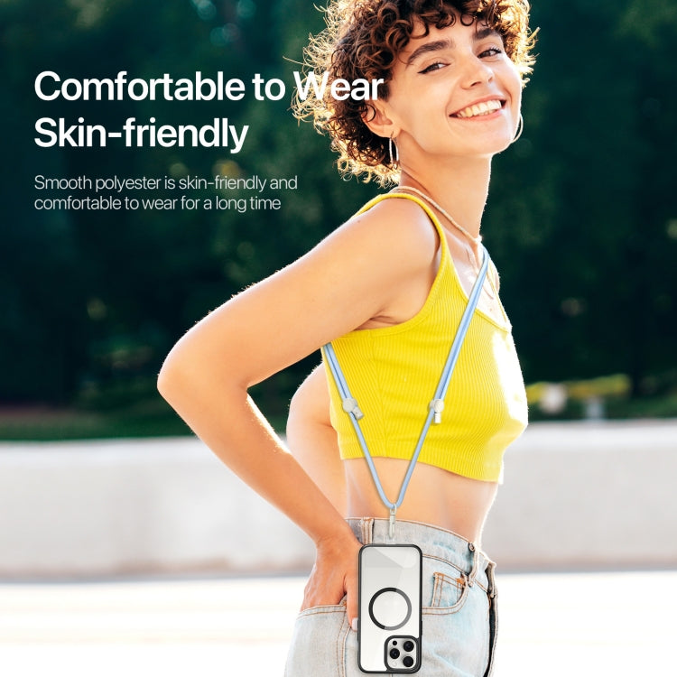 DUX DUCIS Plaz Crossbody Neck Strap Anti-lost Phone Lanyard(Sky Blue) by DUX DUCIS