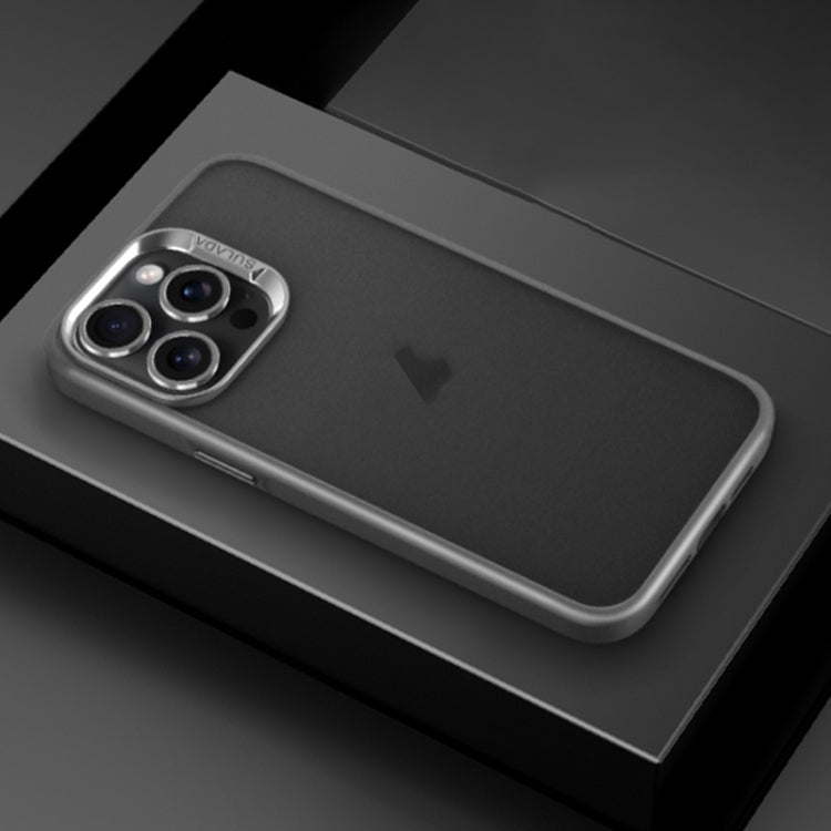 For iPhone 15 Pro Max SULADA Skin Feel Matte Shockproof Phone Case(Grey) by SULADA