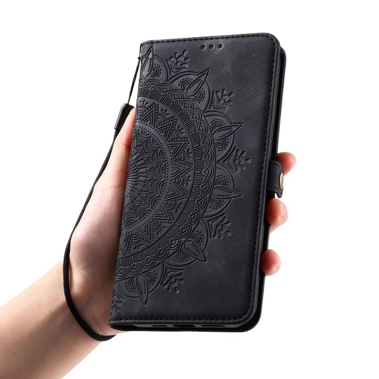 For iPhone 16e Skin Feel Totem Embossed Leather Phone Case(Black) by bashfashion