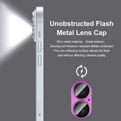 For iPhone 16 / 16 Plus IMAK Metal Armor Premium Camera Protector Film(Black) by imak