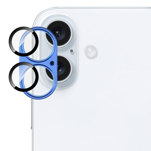 For iPhone 16 / 16 Plus IMAK Metal Armor Premium Camera Protector Film(Sky Blue) by imak