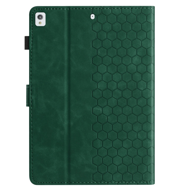 For Samsung Galaxy Tab A7 Lite T220 Honeycomb Embossed Leather Tablet Case(Green) by bashfashion