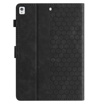 For Samsung Galaxy Tab A 10.1 2019 T510 Honeycomb Embossed Leather Tablet Case(Black) by bashfashion