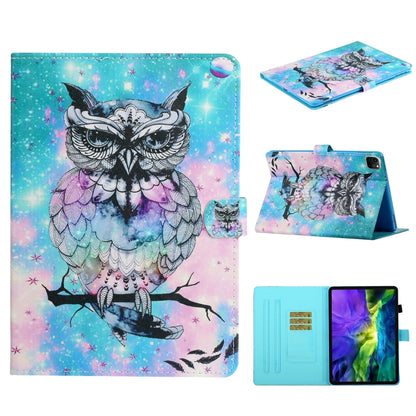 For iPad Pro 11 2025 / 2024 Colored Drawing Pattern Flip Leather Smart Tablet Case(Owl) by bashfashion