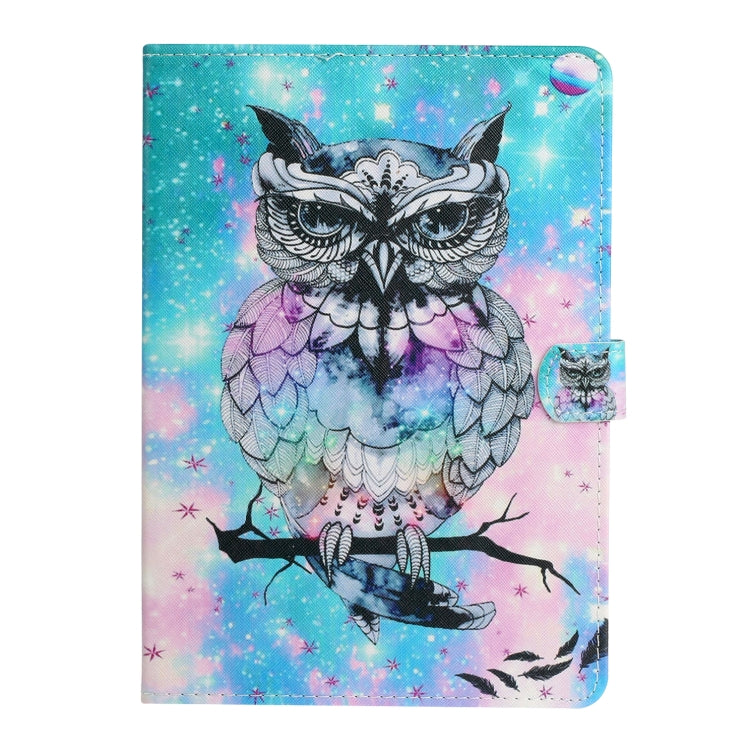 For iPad Pro 11 2025 / 2024 Colored Drawing Pattern Flip Leather Smart Tablet Case(Owl) by bashfashion