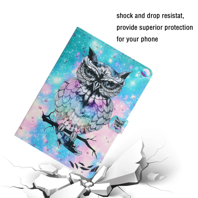 For iPad Pro 11 2025 / 2024 Colored Drawing Pattern Flip Leather Smart Tablet Case(Owl) by bashfashion