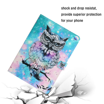 For iPad Pro 11 2025 / 2024 Colored Drawing Pattern Flip Leather Smart Tablet Case(Owl) by bashfashion