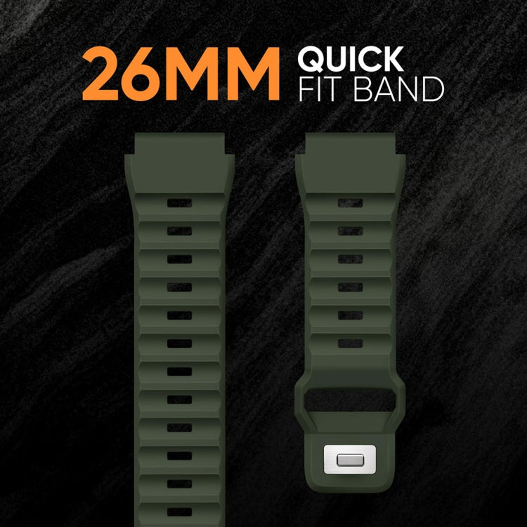 For Garmin Fenix 7X / 7X Pro Rough Style Silicone Quick Release Watch Band(White) by bashfashion