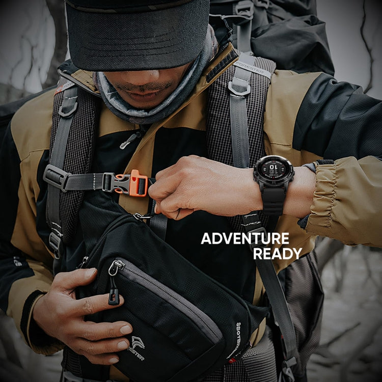 For Garmin Fenix 7X / 7X Pro Rough Style Silicone Quick Release Watch Band(White) by bashfashion