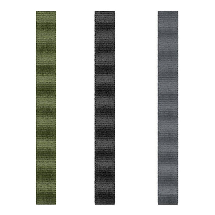 For Garmin Fenix 8 AMOLED 51mm Knitted Nylon Hook And Loop Fastener Watch Band(Black) by bashfashion