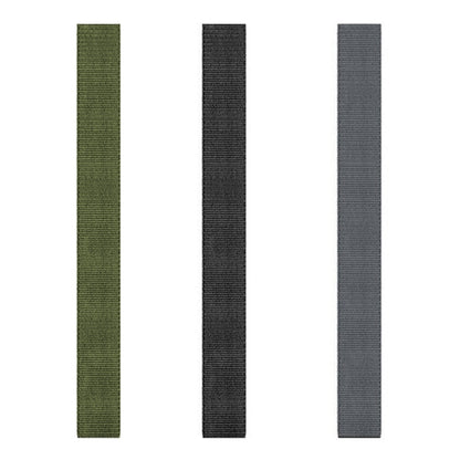 For Garmin Fenix 8 AMOLED 51mm Knitted Nylon Hook And Loop Fastener Watch Band(Black) by bashfashion