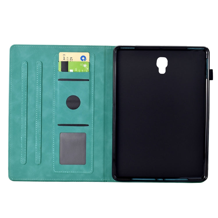 For Samsung Galaxy Tab A 10.5 T590 Cats Embossed Leather Smart Tablet Case(Light Blue) by bashfashion